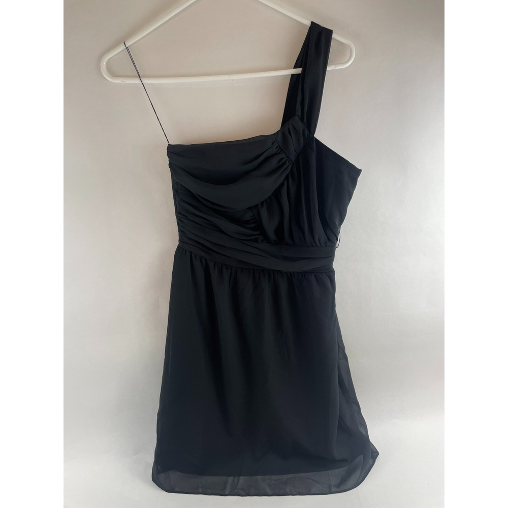 dELiA*s Dress Women's Size 3/4 Black One Shoulder Above the Knee